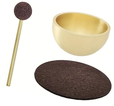 Dickly Copper Mini Singing Bowl Set Portable for Encouragement Gift Versatile Tiny