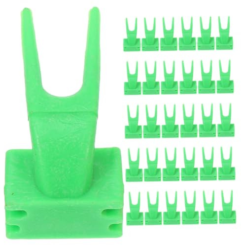 ifundom 50 Piezas 50 Tenedores Grandes Verdes para Jaula de Pájaros, Brochetas de Plástico Reutilizable para Frutas y Verduras, Herramienta de Alimentación para Loros y Pequeños Animales,