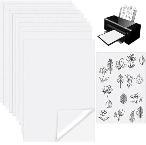 PHYNDR 10 Pezzi A4 (29,7x21 Cm) Stabilizzatore Ricamo Autoadesivo, Carta Idrosolubile Per Ricamo Ideale Per Mano E Macchina