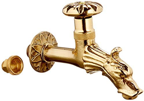 L'Artistica 77432-15 Rubinetto per Fontane Ottone, Tipo Volano con Rosone, Attacco 1/2 Pollici