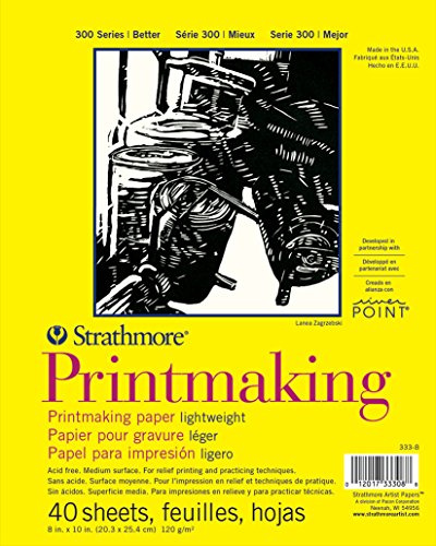 Strathmore Pro-Art Bloc de Papier pour Impression 20,3 x 27,9 cm, 40 Feuilles, Blanc, 20,3 x 25,4 cm