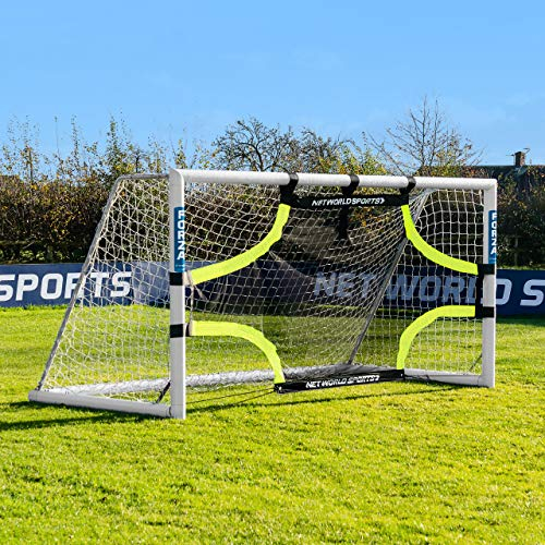 FORZA Pro Fußballtor-Zielwand – Vier Eck-Schießscheiben | Nur Zielwand (6,4m x 2,1m)