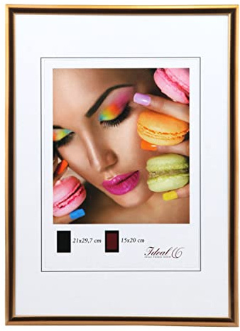 IDEAL TREND Kunststoff Bilderrahmen Glas Modern Wanddeko Collage Poster Bilder Foto Rahmen: Farbe: Kupfer | Format: 29,7x42 DIN A3