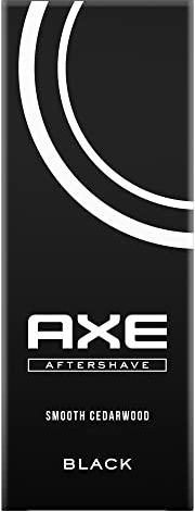 Axe Aftershave Black für gepflegte Haut mit würzig-maskulinem Duft nach Zedernholz und gefrorener Birne 100 ml 1 Stück