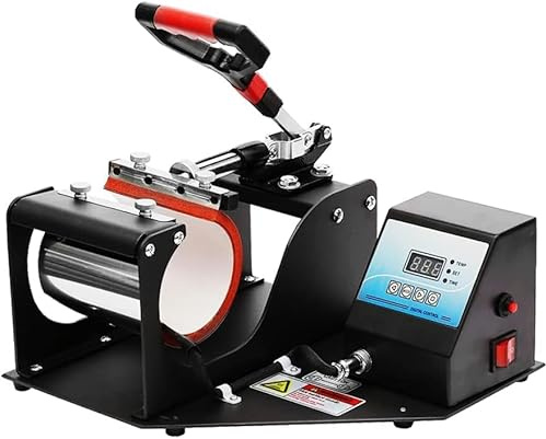 Heat Press Machine with Digital Control, Sublimation Mug Press Printing for Latte Mugs, Money Boxes, Beer Steins, Cups Hot Transfer Printing 350W