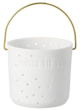 Porzellanlaterne Geschenk Wünsch dir was