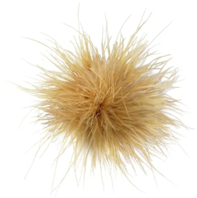 Broche Fleur à Plumes Pour Femme - Élégant (150mm) - Épingle Oversize Pour Robe, Châle Ou Costume - Accessoire De Mariage, Soirée Cocktail - Chic Cadeau Anniversaire Tendance