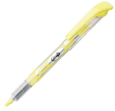 Pentel 24/7 Textmarker, Keilspitze, gelb Tinte, 12/Pk