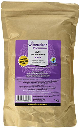 Wiezucker Premium Birkenzucker aus Finnland Xylit, hergestellt aus Laubhölzern - kein Mais, 1er Pack (1 x 1 kg)