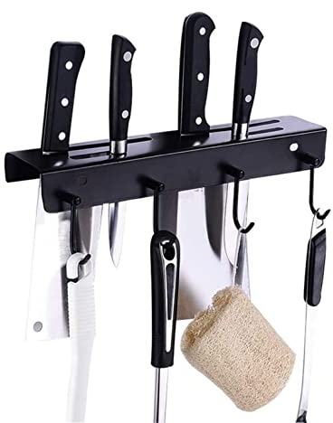 Soporte para Cuchillos Bloque De Cuchillos De 4 Ranuras Universal Montado En La Pared Bloque De Cuchillos Vacío Soporte De Exhibición De Cocina Y Estante De Almacenamiento para Cocina
