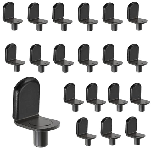 Baoswi 40 schwarze 6 mm Regalstifte, Glasstützen, Möbel, Schrank, Bücherregal, Regalhalterung