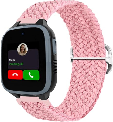 Klockarmband Nylon för Xplora X5 Play/Kidzi/XGO 2 / XGO 3, Sport Ersättningsrem Armband Ersättningsband för Huawei Watch Fit Mini