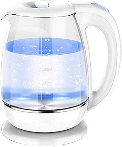 Wmmner Electric Kettle 1500 W,Colour Changing Glass Kettle with Led Illumination, 1.8 Litre,-Scale Filter, 360°C Swivel Base,Quiet, Fast Boiling, Easy to Clean