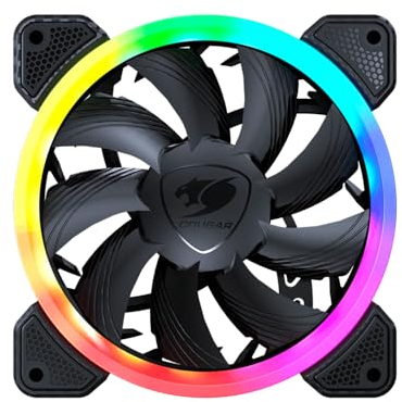 Cougar Vortex ARGB PWM HDB 120 Lüfter, 3er-Pack, Schwarz