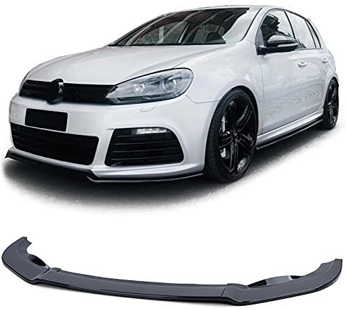 Frontspoiler Lippe Performance Schwarz Glanz für Golf 6 09-12 mit R20 Stoßstange