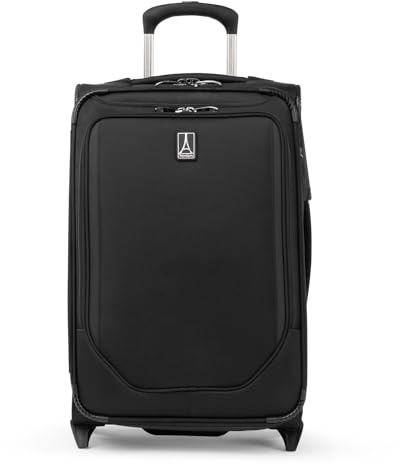 Travelpro Crew Classic Softside Rollaboard Gepäck, erweiterbar, Schwarz, Carry-On, Crew Classic Softside Rollaboard Gepäck, erweiterbar