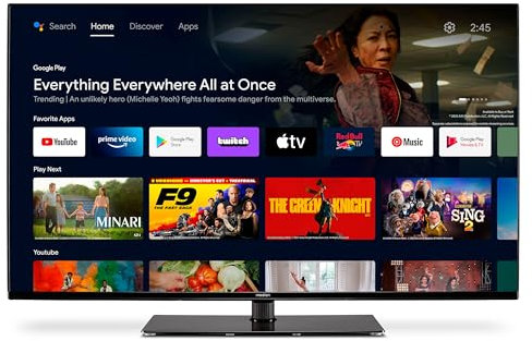 MEDION X14371 (MD 30921) 108 cm (43 Zoll) Fernseher (Android TV, 4K, Dolby Vision HDR, Dolby Atmos, Netflix, Prime Video, Smart TV, PVR)