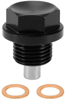 RATCHROLL 1 Set Ölablassschraube Anti-Leckage Magnetisch M16x1,5 | Schwarz, Aluminiumlegierung, Kupfer, Gewinde: M16x1,5, 2 Dichtungen, Für Ford
