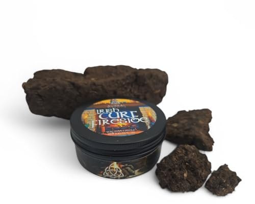 Irish Turf Fireside Tin Candle - Memories of Ireland - Irish Cottage Turf Fire