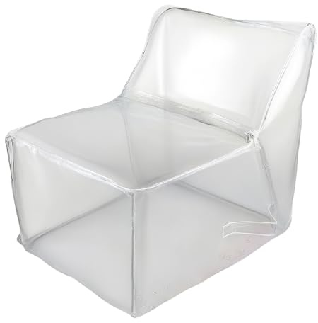 Funda para puf, funda grande transparente para puf, funda de puf de peluche para cama, sofá, dormitorio, sofá, sala de juegos, habitación de adultos, niños pequeños, lectura y niños