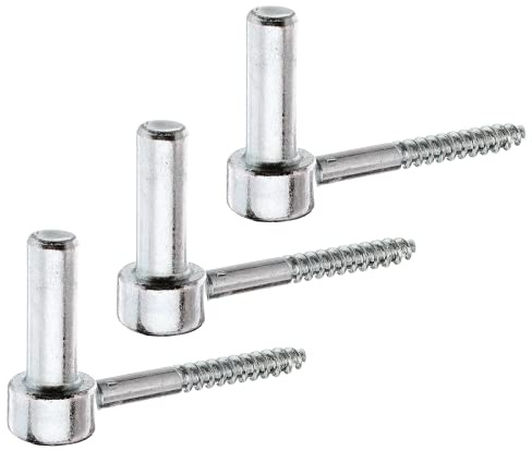 Alberts 306496 Kloben zum Einschrauben | J-Haken, mit angeschnittenem Gewinde | galvanisch verzinkt, dickschichtpassiviert | Dornmaß Ø16 mm | Länge 110 mm | 3er Set
