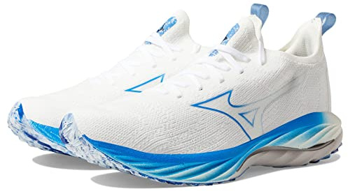 Mizuno Wave Neo Wind löparskor för män, Ofärgad vitfredsblå, 48 EU