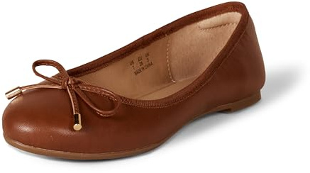 Amazon Essentials Bailarinas Planas Billie Mujer, Bronceado, 37 EU