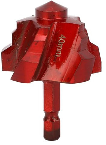 Taladro de Elevación de Tubería de 40 Mm, Herramienta de Taladro de Contraportación de 90 Grados para Tubería de Plástico PPR PVC, Escariador de Tubería Hexagonal de 1/4 Pulgadas