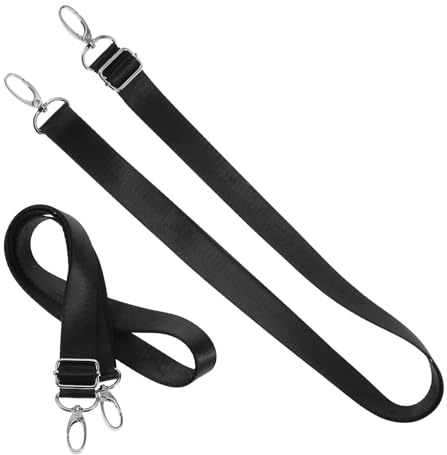KICHOUSE 2 Stück Verstellbare Elastische Beinriemen aus Nylon für Pferdedecken mit Sicherem Verschluss Leicht und Robust für Pferde Pferdehöfen und Wettkampf Schwarz