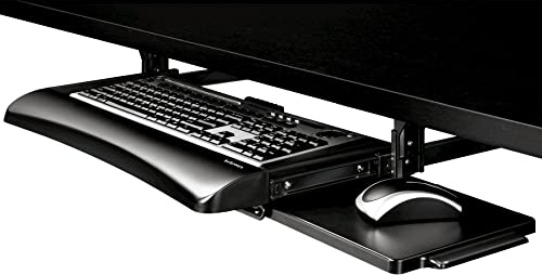 Fellowes Office Suites 9140305 Keyboard-Schublade, Schwarz/Silber