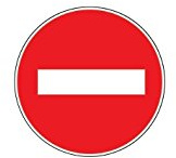novap – Panneau – Einfahrt verboten – Durchmesser 180 mm Hartschale