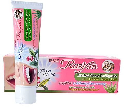 ISME Rasyan Dentifrice à base de clou de girofle blanc antibactérien aloe vera 100 g