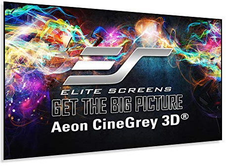 Elite Screens Aeon CineGrey 3D Projektionsleinwand 3,81 m (150 Zoll), 16:9, Projektionsleinwand (3,81 m (150 Zoll), 3,33 m, 181,7 cm, 16:9, Grau)