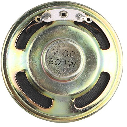 HALJIA altoparlante magnete a conchiglia in metallo rotondo da 1 Watt 8 Ohm 50mm