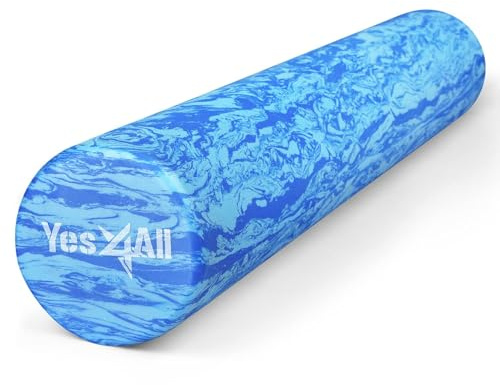 Yes4All EVA Firm Foam Roller for Back - Round Roller for Exercise, Yoga & Pilates 12/18/24/36 inch