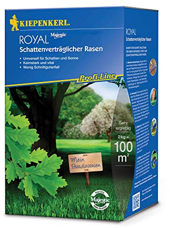 Kiepenkerl 660700 Profi-Line Royal Schattenverträglicher Rasen 2 kg (Rasensamen)