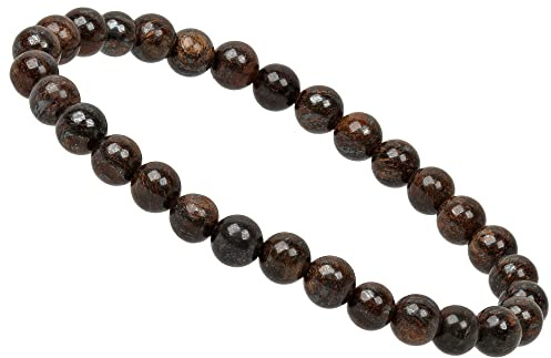ELEDORO Edelsteinarmband für Damen 6 mm | ELEDORO, kleine deutsche Schmuckmarke: handgefertigtes 6-mm-Edelsteinarmband für Yoga, Meditation und Achtsamkeit