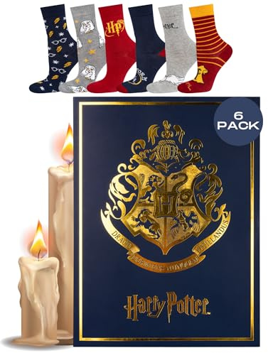 Wizarding World Harry Potter Chaussettes Homme & Femme - Cadeau Drôle 35-45 | socks originaux en coton, idée anniversaire rigolote