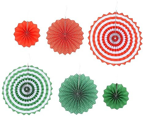 MAGICLULU Festival-papierfächer 6er-Pack Faltbare Fächer Verzierungen Für Geburtstag Hochzeit Heimdekoration Zufällige Farbe