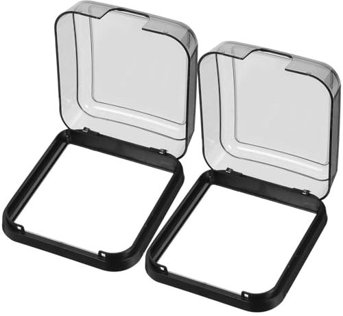 OSALADI 2pezzi Copriprese Murali Design e Adesivo Copertura Elettrica Per Ambienti Interni Ed Esterni Protezione Per Prese Da Bagno e Cucina Facile Da Installare e Rimuovere Senza Tracce