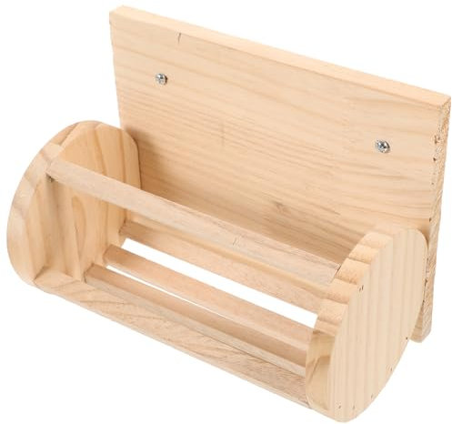 COSMEVIVI Feeder Holz Futterspender Für Kleintiere Für Kaninchen Meerschweinchen Und Hamster Große Kapazität Installieren Sicher Und Stabil Im Käfig