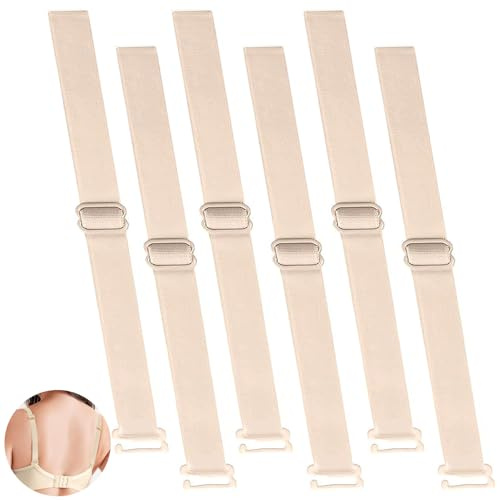 3 Paar BH Träger Halter, BH Träger Breit, BH Verstellbare Träger, Träger Zum Annähen, Verstellbar Abnehmbar, Damen BH Träger, Für BHS, Bikini-Oberteile, Kleider Und Mehr, Hautton (1.8 cm)