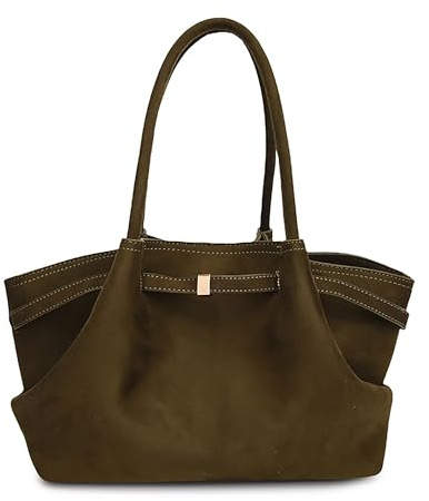 Makukke Sac fourre faux daim pour femme sac à main vintage - Pour le travail, le bureau, les voyages, le shopping, l'école