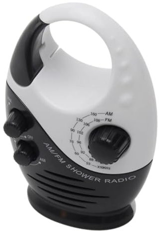 Hemobllo Kleiner Radio Am/fm Batteriebetrieben Mit Akku Tragbares Badezimmer Und Outdoor Radio Für Duschraum Kompakt Und Musikplayer