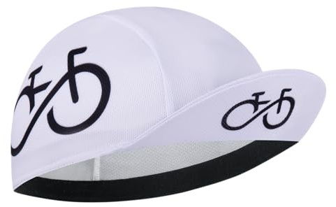 Cappellino Ciclismo Uomo in Poliestere - Berretto Sottocasco Traspirante con Protezione UV e Fascia Assorbente, Copricapo Sportivo per Bici da Corsa, Mountain Bike e Attività Outdoor(Unisex)