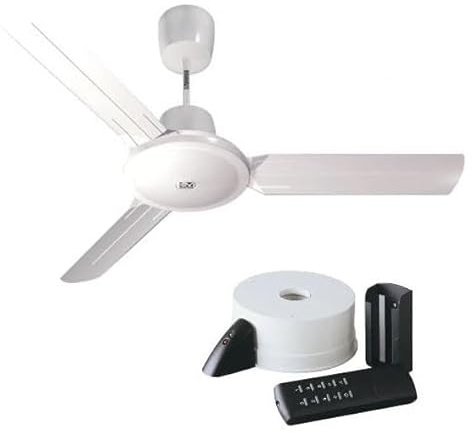 GASFRIGO - Ventilatore da soffitto 61752 Nordik Evolution R 140/56 Bianco + telecomando (61752 + TELENORDIK 5TR 22386)