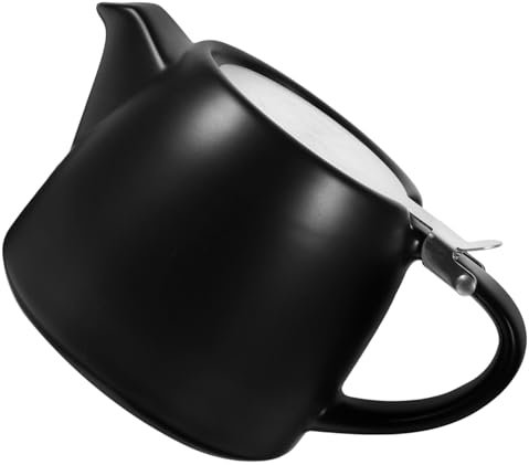 GRIRIW Tetera De Cerámica Colador De Inoxidable Infusor Para Té Para Hogar y Dormitorios Diseño Elegante y Funcional