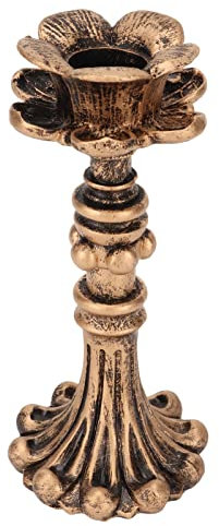 Candelador de pilar de bronce tallado vintage para la celebración del cumpleaños de la boda