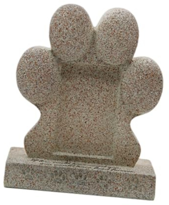 Fenteer Gedenkstein für Haustiere, Hunde, Kleiner Grabstein, Kunstharz, Grabstein, Grabmarkierungen, Katzen-Grabstein für Hinterhof, Blumenbeet, Beige