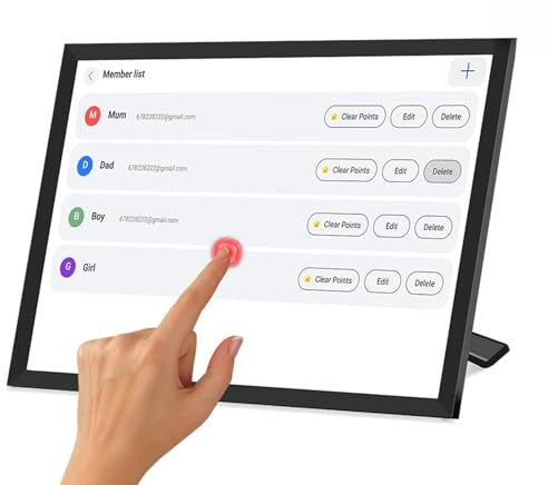 10,1 Zoll Smart Digital Calendar & Chore Chart, IPS HD Touchscreen Family Organizer, Desk Planner mit App-Unterstützung & Fotorahmen